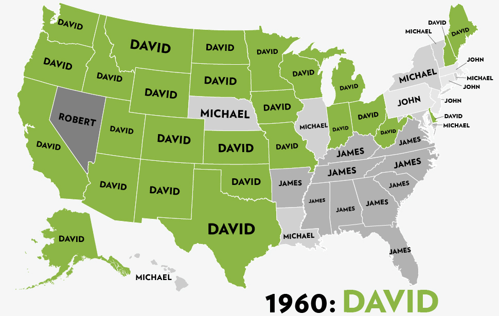 Most Popular Boy's Name in the '60s