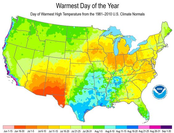 The Warmest Day of the Year