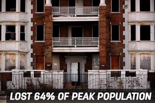 "Ghost Neighborhoods" of Detroit, Michigan