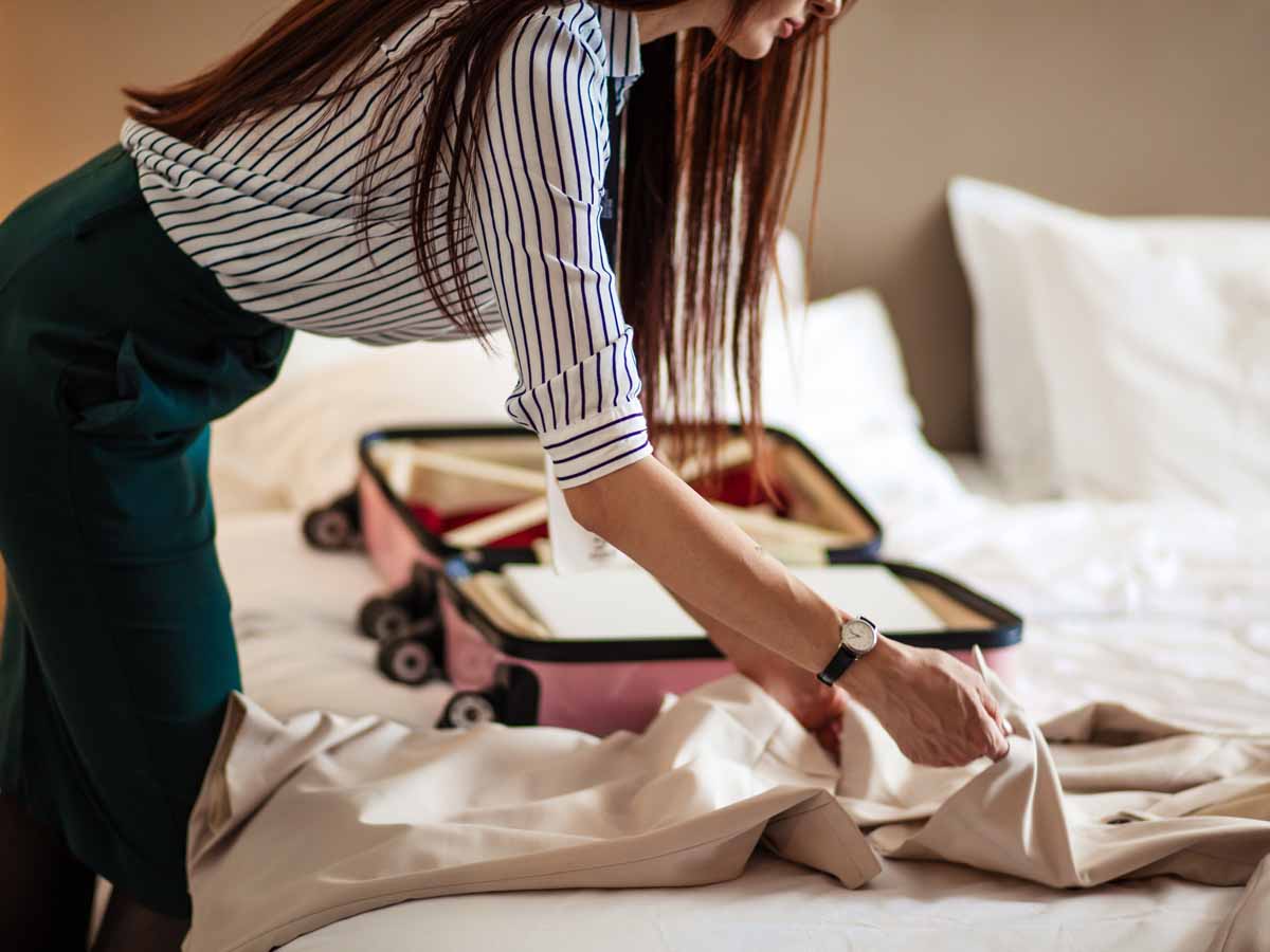 Unpack Your Clothes and Toiletries